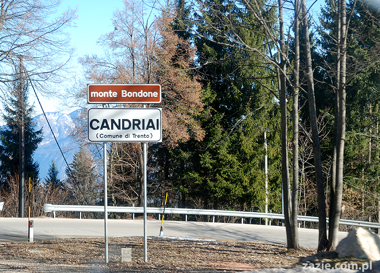 droga z Vason na Monte Bondone do Monachium