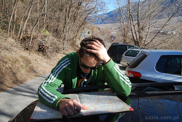 droga z Vason na Monte Bondone do Monachium