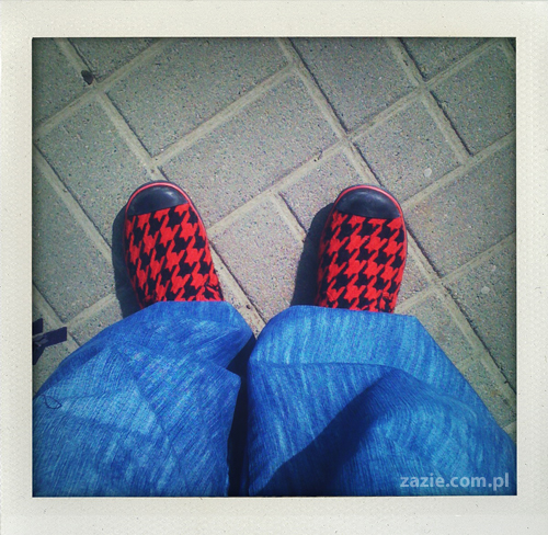 czerwone skarpetki