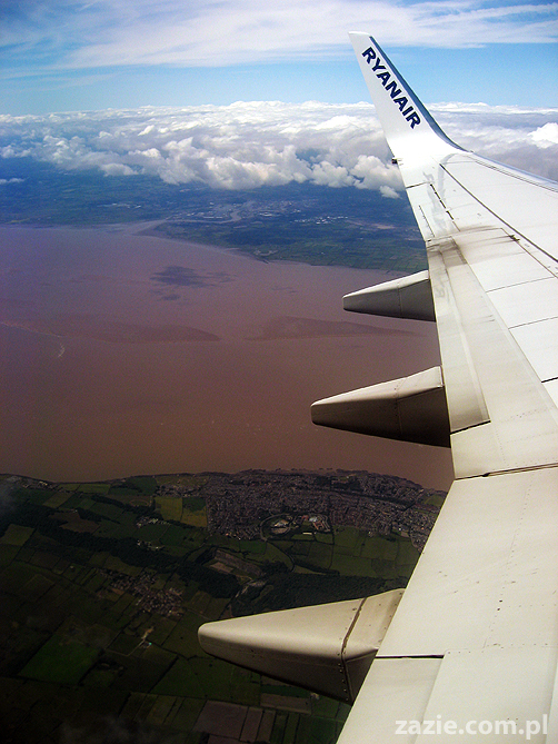 lot Ryanair z Bristolu do Poznania