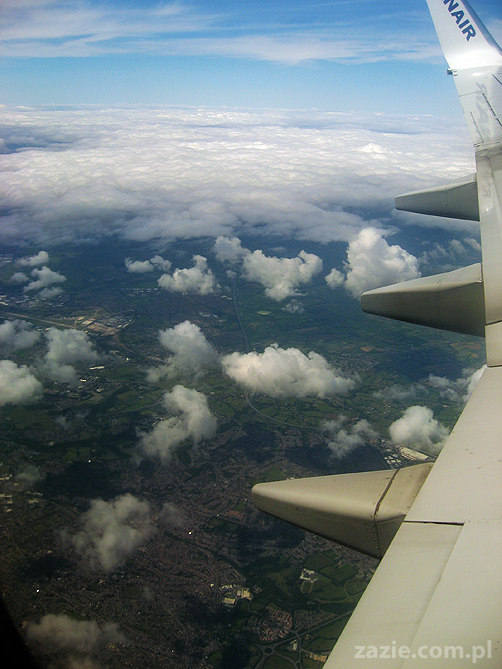 lot Ryanair z Bristolu do Poznania