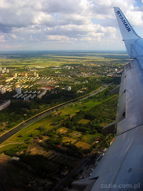 lot Ryanair z Bristolu do Poznania