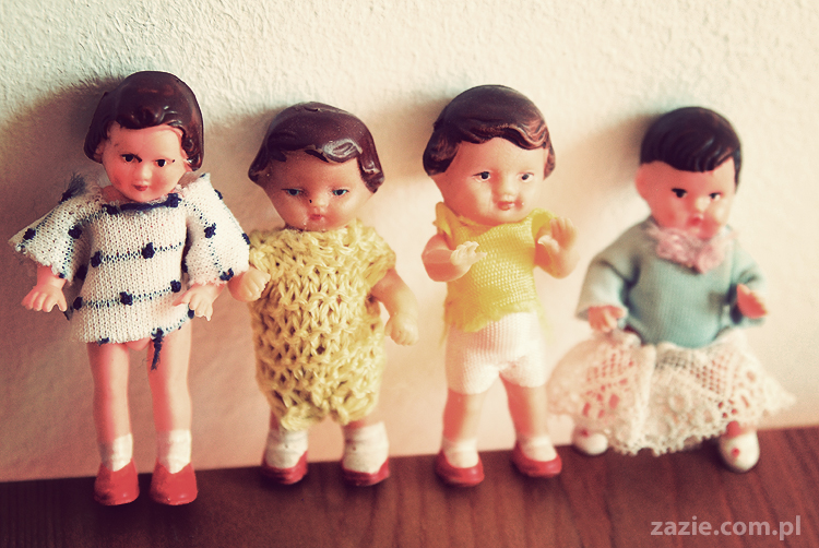 vintage german dolls 1960's niemieckie lalki retro z lat 60