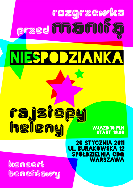 Koncert Rajstop Heleny w CDQ benefit manifowy