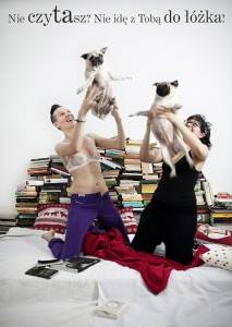 nie czytasz? nie idę z tobą do łóżka!