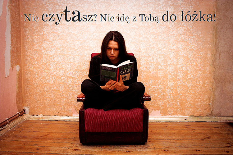 akcja Nie czytasz Nie idę z Tobą do łóżka Qlub Xiążkowy u Naszych Sąsiadów Kazia Szczuka Anna Laszuk Jacek Dehnel Sylwia Chutnik Kapela ze Wsi Warszawa Paweł Althamer Jeż Jerzy Marcin Szczygielski Olga Gromek Zazie Syd Breslauer mopsy Kumok Miszur Bianka Siwińska Nasta Niakrasawa Marta Syrwid Betty Q & Crew Monika Banach Monika Czaplicka Nie czytasz? Nie idę z Tobą do łóżka! Qlub Xiążkowy u Naszych Sąsiadów Kazia Szczuka Anna Laszuk Jacek Dehnel Sylwia Chutnik Kapela ze Wsi Warszawa Paweł Althamer Jeż Jerzy Marcin Szczygielski Olga Gromek Zazie Syd Breslauer mopsy Kumok Miszur Bianka Siwińska Nasta Niakrasawa Marta Syrwid Betty Q & Crew Monika Banach Monika Czaplicka