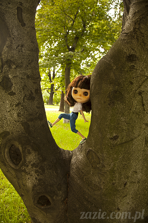 Orka Blythe Simply Chocolate custom by Zazie Orka lalka Blythe Simply Chocolate custom by Zazie lalka blajt