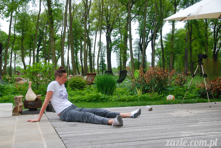 Wakacje Zazie i Syd z mopsami Kumokiem i Miszurem 2012 w Pałacu Wiechlice