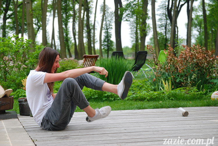 Wakacje Zazie i Syd z mopsami Kumokiem i Miszurem 2012 w Pałacu Wiechlice