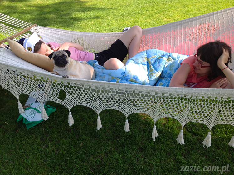 Wakacje Zazie i Syd z mopsami Kumokiem i Miszurem 2012 w Pałacu Wiechlice