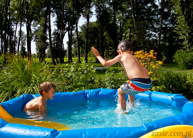Wakacje Zazie i Syd z mopsami Kumokiem i Miszurem 2012 w Pałacu Wiechlice