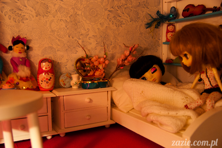 Christmas Xmas Dolls by Zazie, winter diorama with Blythe Simply Chocolate Dal Rot Chan Pullip Ddalgi