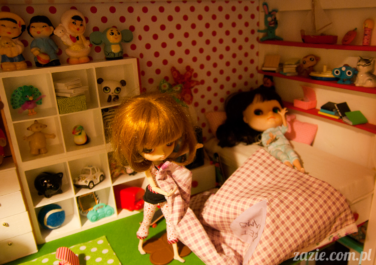 Christmas Xmas Dolls by Zazie, winter diorama with Blythe Simply Chocolate Dal Rot Chan Pullip Ddalgi