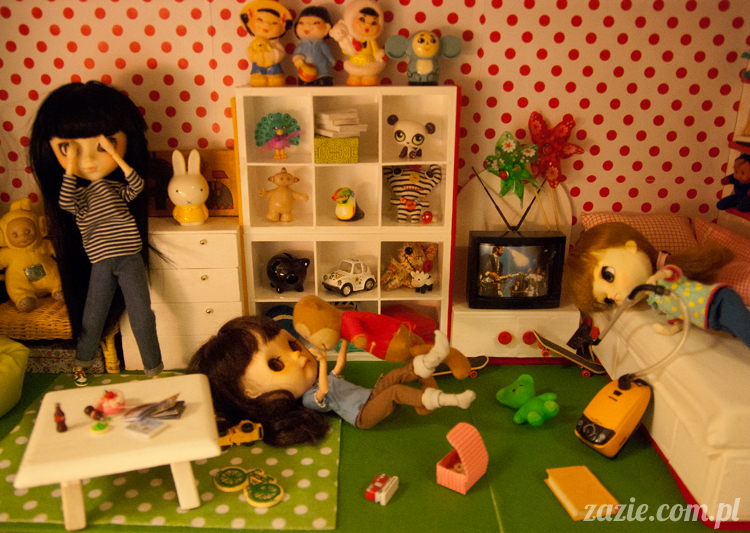 Christmas Xmas Dolls by Zazie, winter diorama with Blythe Simply Chocolate Dal Rot Chan Pullip Ddalgi