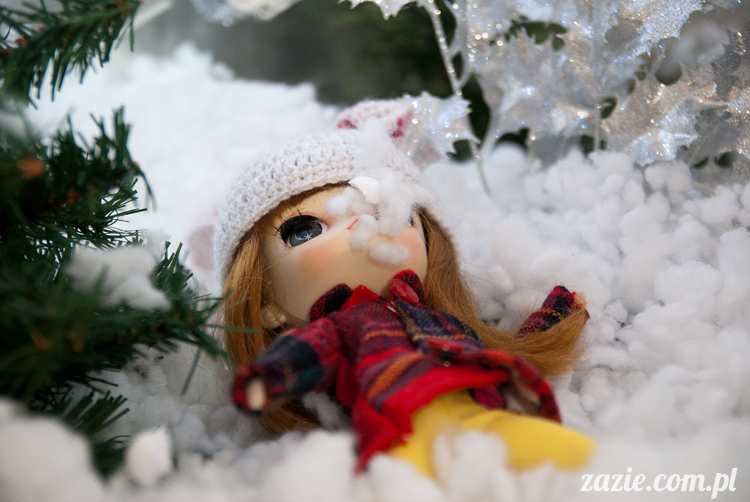 Christmas Xmas Dolls by Zazie, winter diorama with Blythe Simply Chocolate Dal Rot Chan Pullip Ddalgi