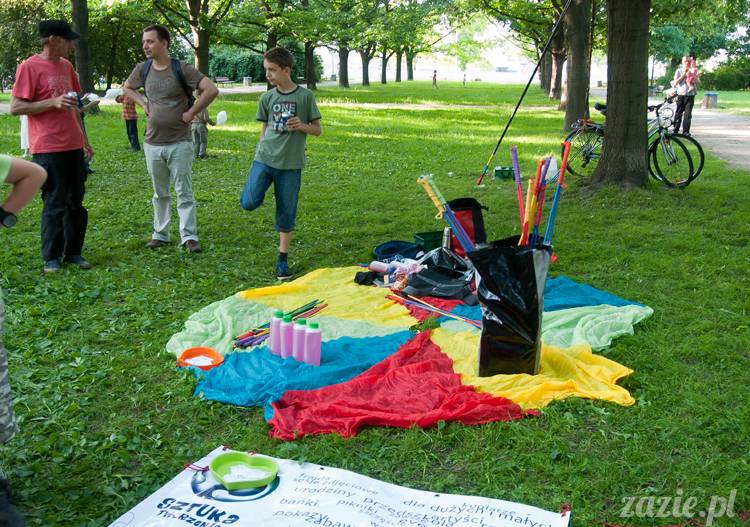 Piknik Ochocian czerwiec 2013 Park Wielkopolski Warszawa Ochota, Ochocianie Sąsiedzi, Posłaniec Uczuć