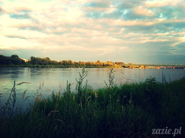 ognisko nad Wisła i rower Zazie