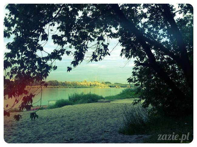 ognisko nad Wisła i rower Zazie