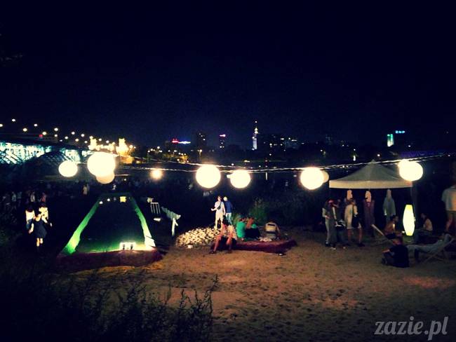 klub Temat Rzeka, miejska plaża nad Wisłą, Warszawa