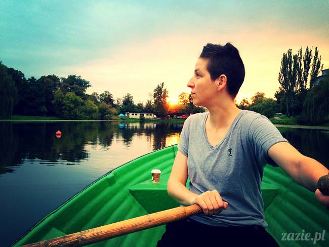 jeziorko kamionkowskie w parku skaryszewskim