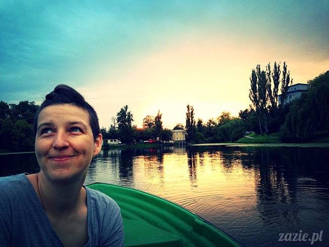 jeziorko kamionkowskie w parku skaryszewskim