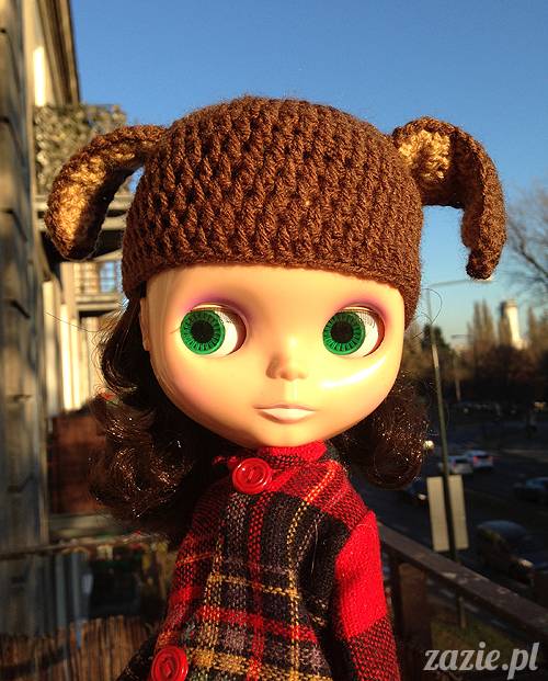 szydełkowe czapki i czapeczki dla lalki Blythe