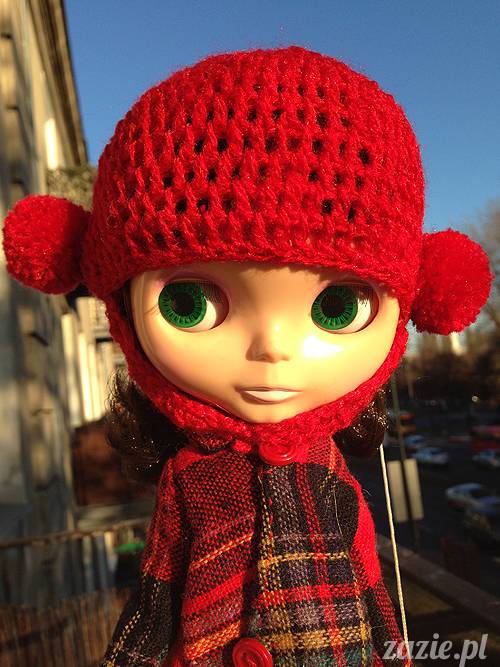 szydełkowe czapki i czapeczki dla lalki Blythe