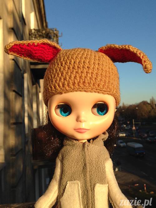 szydełkowe czapki i czapeczki dla lalki Blythe