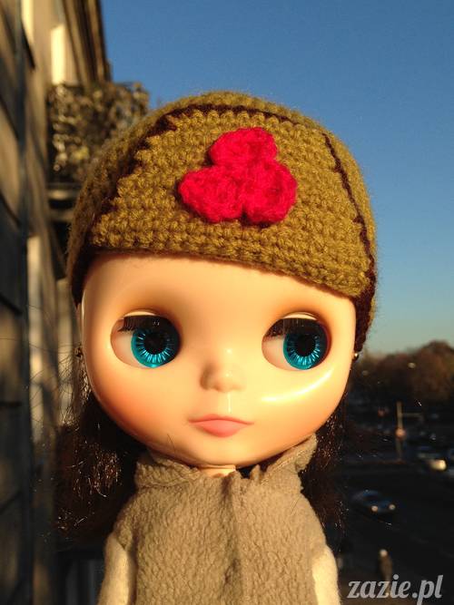 szydełkowe czapki i czapeczki dla lalki Blythe