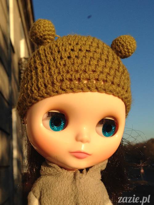 szydełkowe czapki i czapeczki dla lalki Blythe