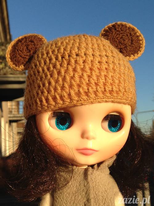 szydełkowe czapki i czapeczki dla lalki Blythe