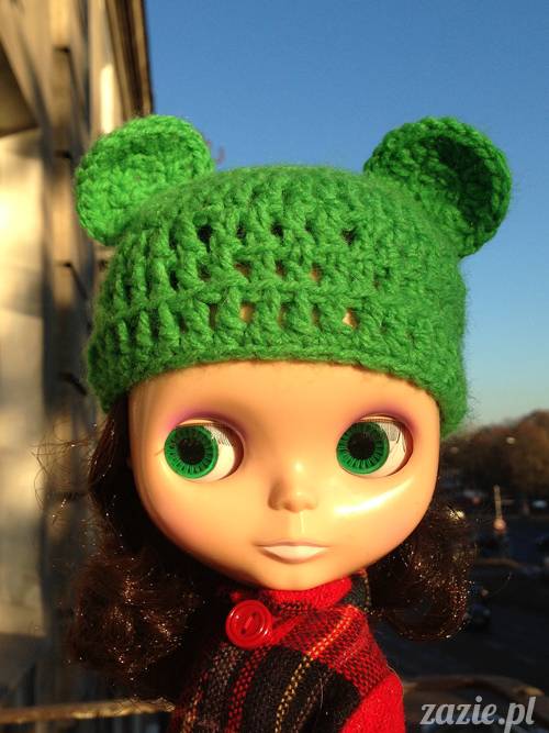 szydełkowe czapki i czapeczki dla lalki Blythe