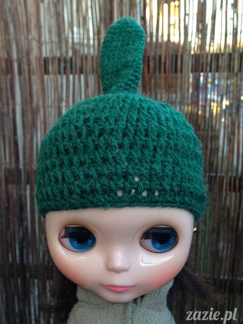 szydełkowe czapki i czapeczki dla lalki Blythe