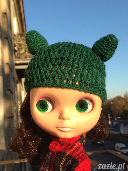 szydełkowe czapki i czapeczki dla lalki Blythe