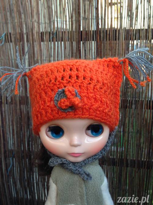 szydełkowe czapki i czapeczki dla lalki Blythe