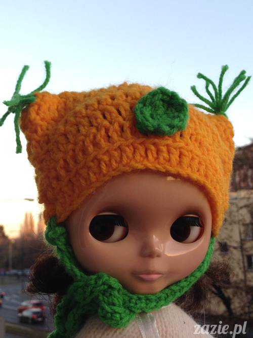 szydełkowe czapki i czapeczki dla lalki Blythe
