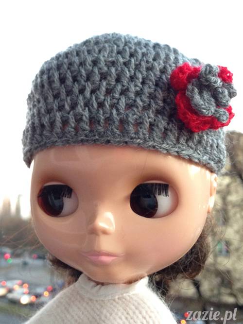 szydełkowe czapki i czapeczki dla lalki Blythe