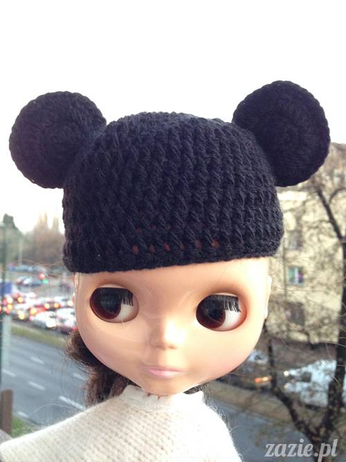 szydełkowe czapki i czapeczki dla lalki Blythe