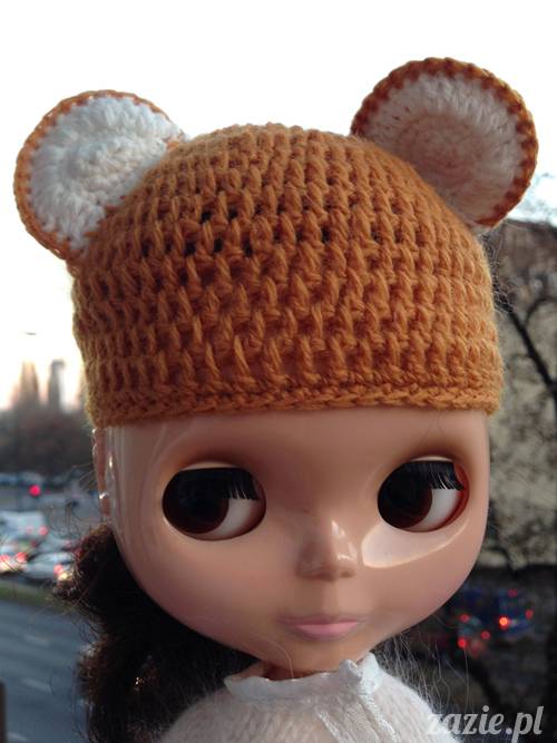 szydełkowe czapki i czapeczki dla lalki Blythe