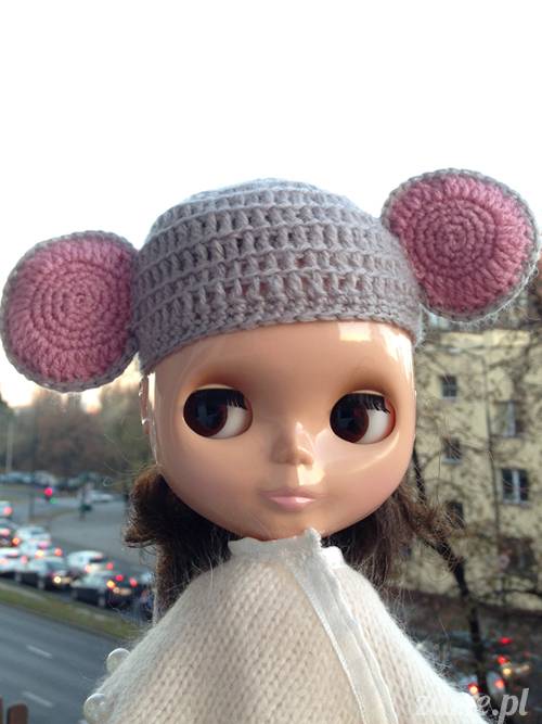 szydełkowe czapki i czapeczki dla lalki Blythe