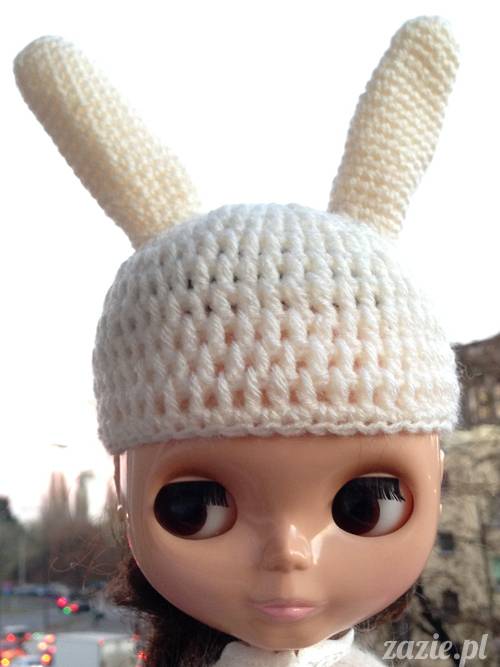 szydełkowe czapki i czapeczki dla lalki Blythe
