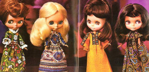 Oryginalne amerykańskie lalki BLYTHE by Kenner z 1972 roku