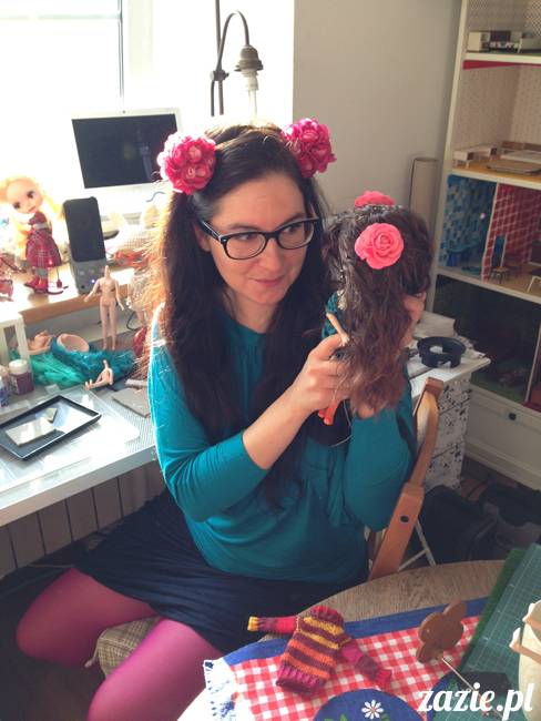lalki Blythe Zazie dolls przerabianie customizacja lalek Blythe