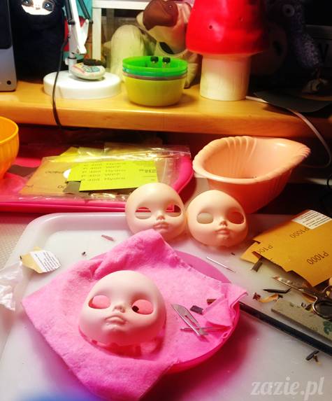 lalki Blythe Zazie dolls przerabianie customizacja lalek Blythe