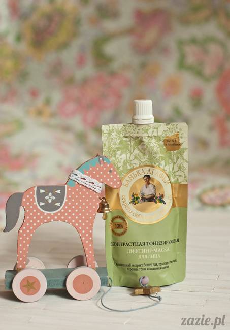 recenzje kosmetyków, opinie o kosmetykach, Pervoe Reshenie, Bania Agafii maska do twarzy liftingująca