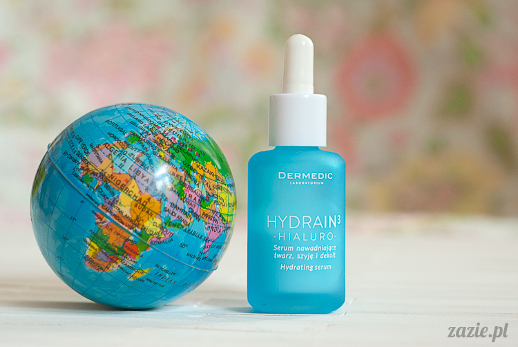 skład i opinie DERMEDIC Hydrain3 Hialuro serum nawadniające twarz szyję i dekolt