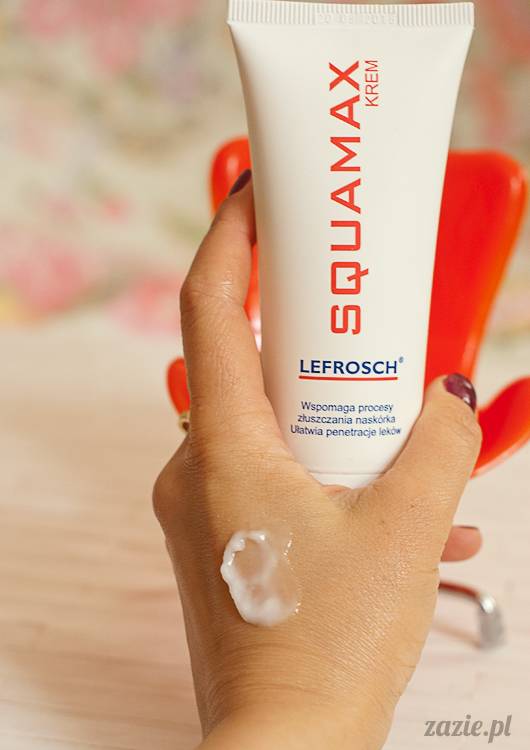 recenzje i testy kosmetyków, opinie o kosmetykach, Lefrosch krem Squamax, preparat złuszczający naskórek