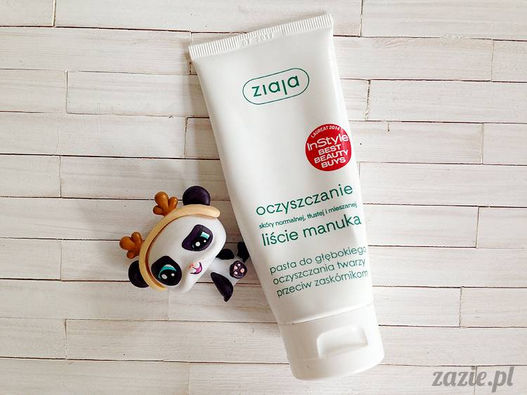 recenzje i testy kosmetyków, opinie o kosmetykach, Ziaja Liście Manuka, pasta do głębokiego oczyszczania twarzy przeciw zaskórnikom