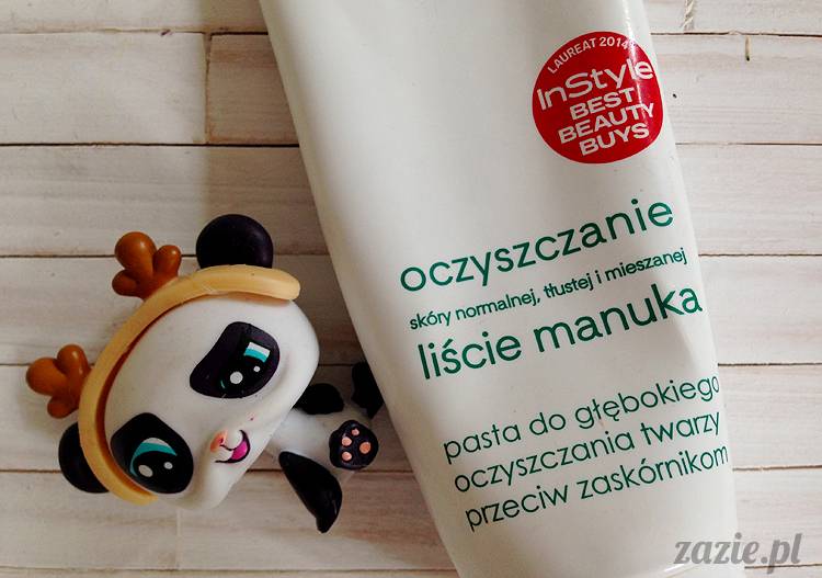 recenzje i testy kosmetyków, opinie o kosmetykach, Ziaja Liście Manuka, pasta do głębokiego oczyszczania twarzy przeciw zaskórnikom