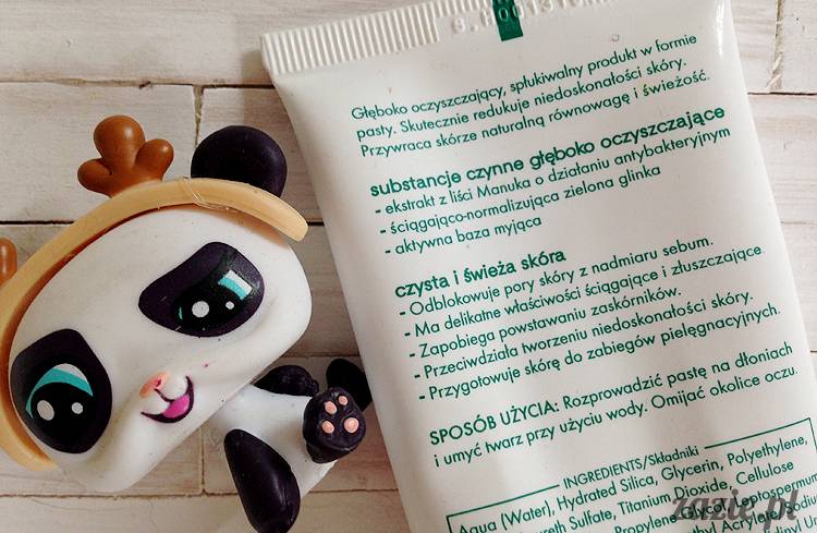 recenzje i testy kosmetyków, opinie o kosmetykach, Ziaja Liście Manuka, pasta do głębokiego oczyszczania twarzy przeciw zaskórnikom